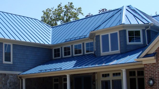 New Metal roof Installation