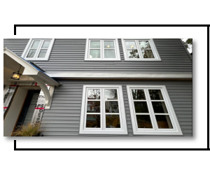 Custom color vinyl siding installed on a house in Ottawa